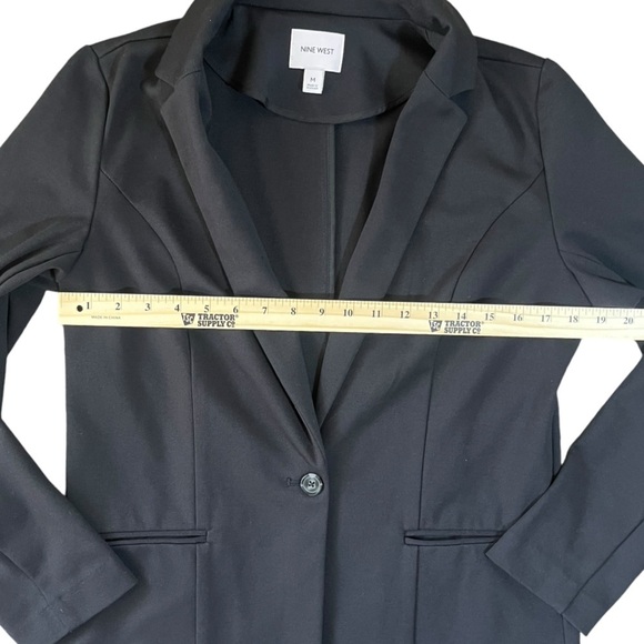 Nine West Ponte Knit Single-button blazer size M - Picture 11 of 13